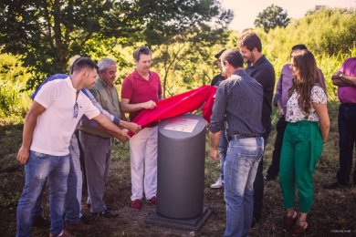 Lançamento da Pedra Fundamental do Complexo Esportivo.