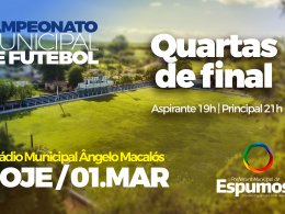 Começa hoje o “Mata Mata” do Municipal de Futebol de Espumoso.