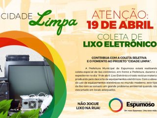 LIXO ELETRÔNICO – 19 de Abril terá recolhimento especial.