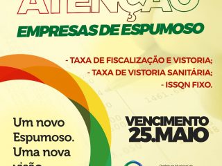 Empresário local, fique atento ao vencimento das taxas de Vistoria!