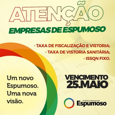 Empresário local, fique atento ao vencimento das taxas de Vistoria!