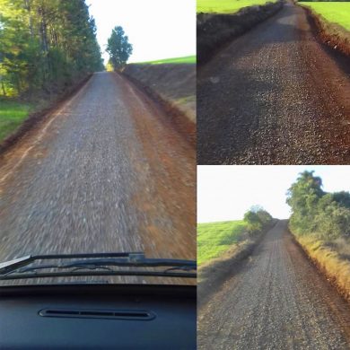 INTERIOR – ESTRADAS RECUPERADAS NAS LOCALIDADES DA PRATA, PRATINHA E LINHA SECA.