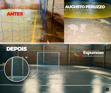 Educação | Escola Municipal Augusto Peruzzo Inaugura Quadra de Esportes