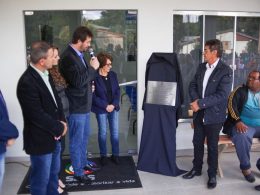 Prefeitura inaugura o ESF Wilmar Schmitt no Bairro Martini.