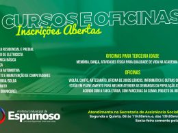 CURSOS E OFICINAS | Assistência Social e CRAS promovem capacitações.