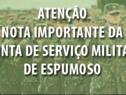 JUNTA MILITAR I Mudança de data para retirada de documentação