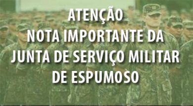 JUNTA MILITAR I Mudança de data para retirada de documentação