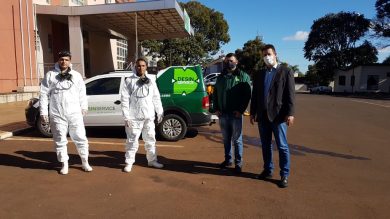 ADMINISTRAÇÃO I Prefeito Douglas Fontana acompanhou de perto trabalho de sanitização