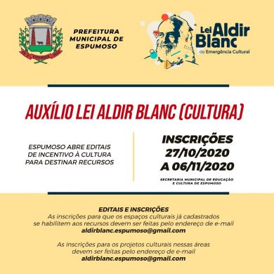AUXÍLIO CULTURAL – INSCRIÇÕES PRORROGADAS