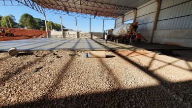ADMINISTRAÇÃO I Obras da empresa Pampa Ráfia continuam de forma acelerada