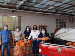 ASSISTÊNCIA SOCIAL I Agricultores fazem doação de morangas para cestas básicas