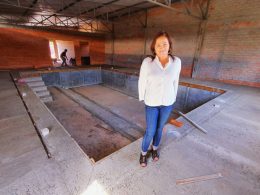 ASSISTÊNCIA SOCIAL I Obras das piscina térmica estão adiantadas