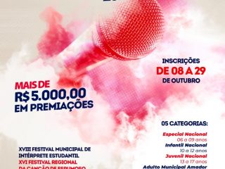 Abertas as inscrições para o Festival da Canção 2021 de Espumoso