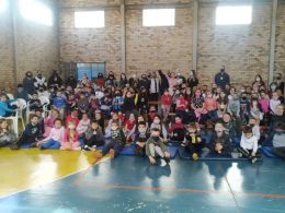 Voluntários, DP de Espumoso e escola Alexandre Tramontini promoveram evento de Dia da Criança