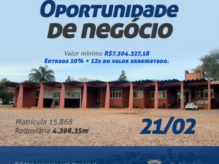Oportunidade de Negócio: Espumoso abre edital para a venda de terreno