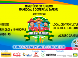 Dia em família com os Peraltas é atração na Casa da Cultura de Espumoso