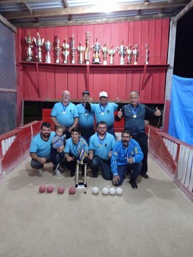 Cancha do Tixa  é campeão do Campeonato Municipal de Bocha da Cidade