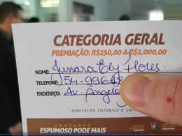 Realizada a 1ª Etapa de sorteios da Campanha Espumoso Pode Mais   