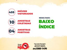 Espumoso tem baixa no índice de infestação por mosquito   