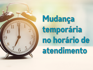 ATENÇÃO PARA A MUDANÇA DE HORÁRIO DE ATENDIMENTO DAS SECRETARIAS DA ADMINISTRAÇÃO MUNICIPAL