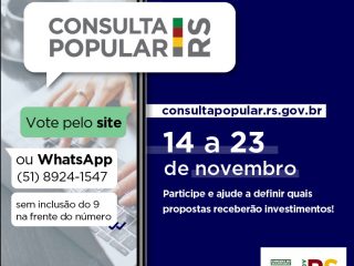 Iniciou a consulta popular 2022