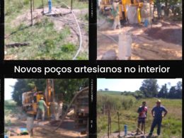 Poços artesianos foram entregues ás comunidades do interior