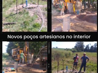 Poços artesianos foram entregues ás comunidades do interior