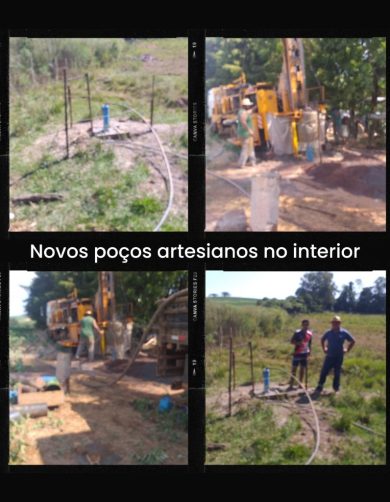 Poços artesianos foram entregues ás comunidades do interior