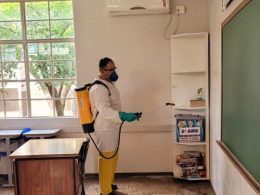 Encerradas as aplicações do inseticida BRI (borrifação residual interna) nas escolas