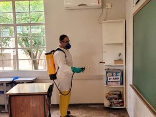 Encerradas as aplicações do inseticida BRI (borrifação residual interna) nas escolas