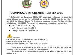 Defesa Civil vai promover entrega de cestas básicas