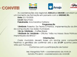 Coordenações das regionais AMAJA e AMASBI reúnem-se hoje (01) para um momento de formação em parceria com a UNDIME/RS.