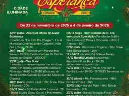 Programação do Natal Esperança 2025